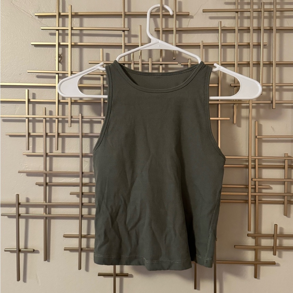 Olive Green Plyo Tank Top
